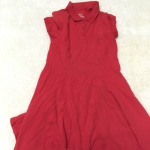 Justice Red Girls Uniform Dress sz 10